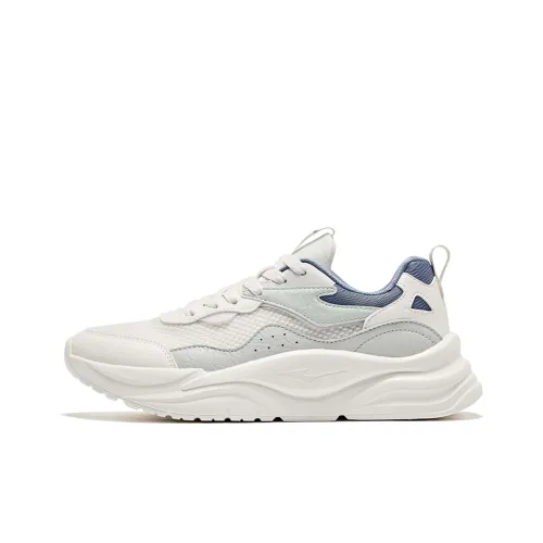 Erke Harmonious Wind 1,0 Устойчивый к истиранию Низ Резистентный Низкий Топ Повседневный Женский Микрокристалл Белый Пыльный Синий