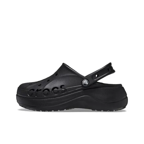 Crocs Baya Platform Clog Сабо 4,1cm Женские Черный