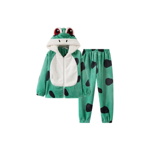 JINXU Зеленый Унисекс Пижамные комплекты