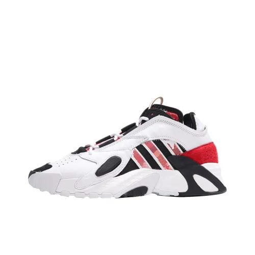 Adidas Originals CNY Амортизаторы Slip-resistant Mid Топ Баскетбольные кроссовки Унисекс Черный Белый Красный