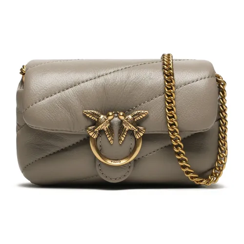 PINKO Puff Кожа Сумка через плечо Сумка на плечо Женская Светлый Умбра