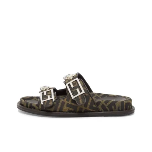 FENDI Feel Слипоны Женские Коричневый