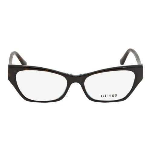 GUESS Пластик Нерегулярная форма Оправы для очков Женские Черепаховый