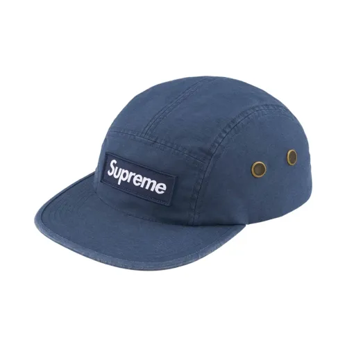 Supreme 100% хлопок саржа кепки унисекс синий