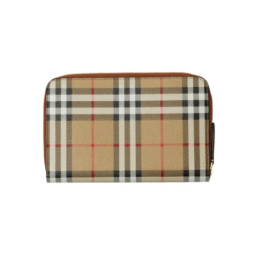 Burberry Полиуретан Кошелек Стандартный Мужской Бежевый Желтый