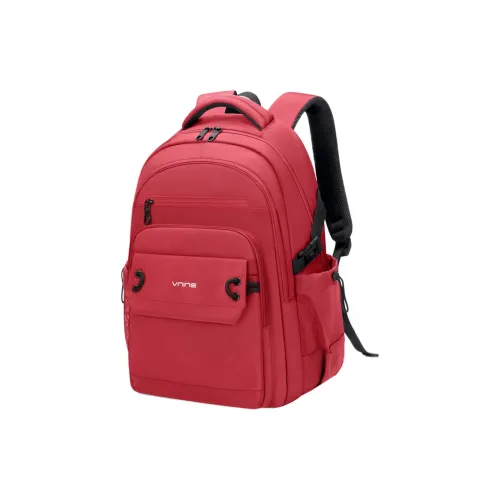 V.NINE Ткань Рюкзак Выпускной Путешественный Рюкзак Большой Унисекс Обсидиан Черный Бордовый