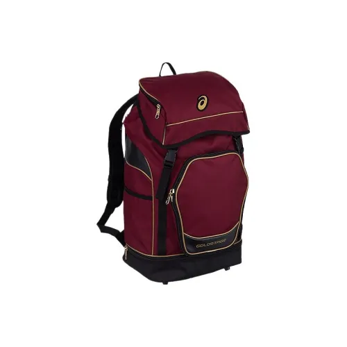 ASICS Полиэстер Композитная Кожа Рюкзак Большой Унисекс Темно-Красный
