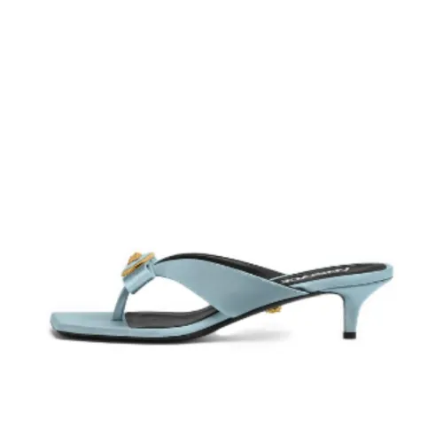 VERSACE Medusa Шлепанцы 4,5 см Женские Синие