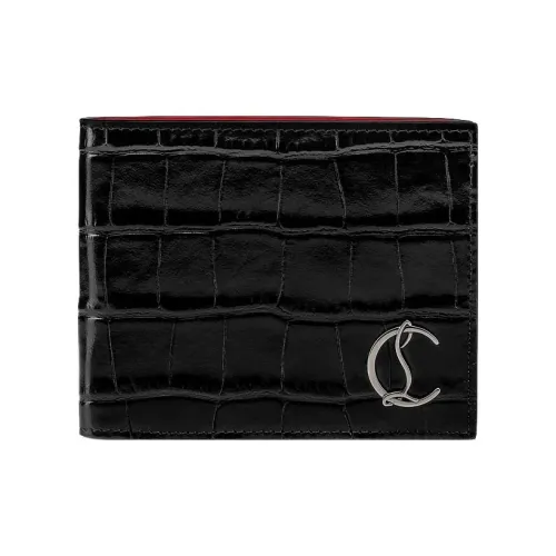 CL LUBOTING Телячья кожа Кошелек Мужской Черный