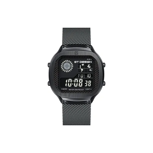 GT DESIGN Кварцевый механизм Мужские часы 40,22мм*40,22мм*10,79мм Черный