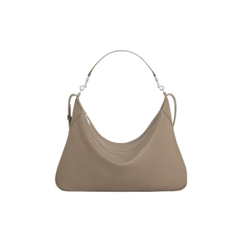 CELINE Romy Collection Мягкая сумка через плечо из коровьей кожи большая мужская сумка дымчато-серый умбра