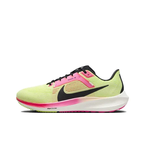 Nike Air Zoom Pegasus 40 TUFF TIP Беговые кроссовки Мужской Зеленый Желтый