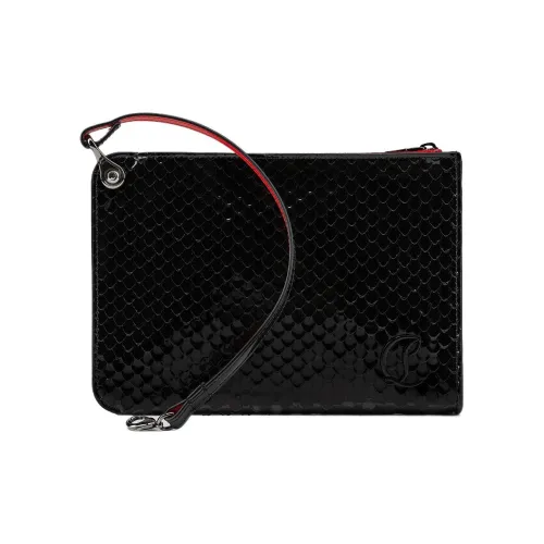 CL LUBOTING Тисненая Лакированная Кожа Телячья Кожа Клатч Женский Черный