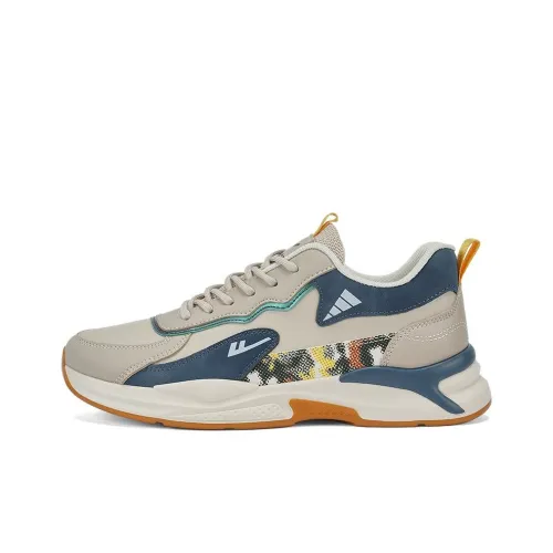 Warrior Casual Низкий Топ Бежевый Синий Мужской