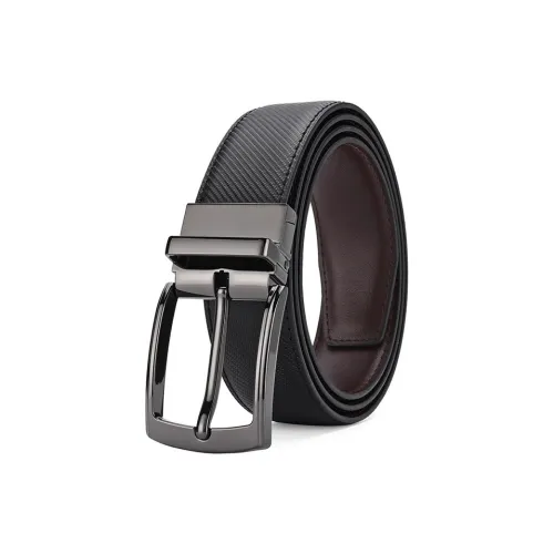PISHUSHU Премиум Selection Бизнес Вращающаяся булавка ремни из коровьей кожи мужской ширина 3,4 см