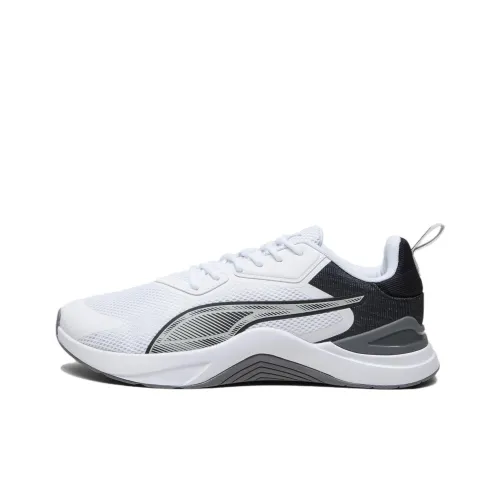 PUMA Infusion Беговые кроссовки Низкий топ Белый Черный Серый Унисекс