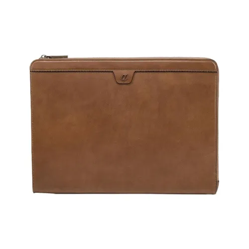 CL LUBOTING Empire Телячья кожа Клатч Мужской Коричневый