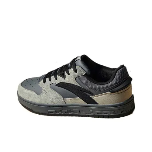 ANTA Противоскользящие Износостойкие Низкие Кроссовки для скейтбординга Мужские Серый Черный