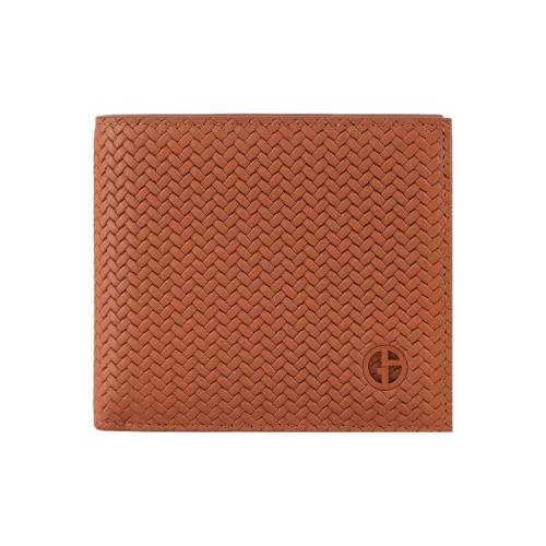 GIORGIO ARMANI Телячья кожа Кошелек Мужской Светло-желтый