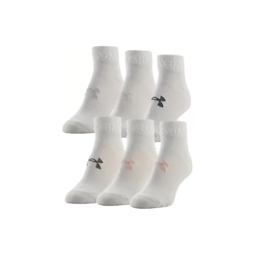 Under Armour 6 пар Белый/Винтажный розовый Женские носки