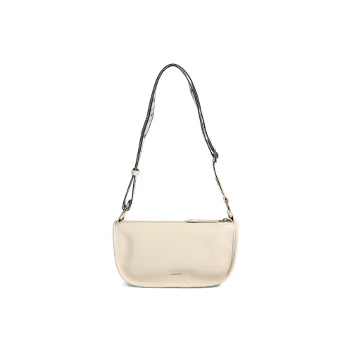 HONGU Сумка через плечо из синтетической кожи женская цвета экрю коричневый черный