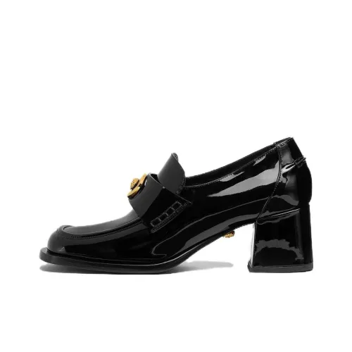 VERSACE Лоферы 5,5 см Женские Черные