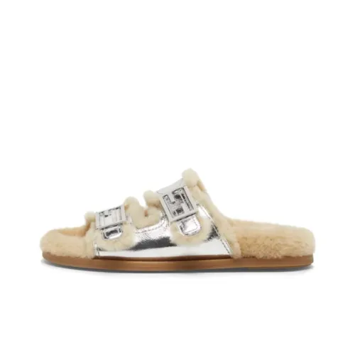 FENDI Feel Слипоны 0,5см Женские Серебряные