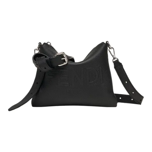 FENDI ROMA Чехол для телефона из телячьей кожи Мужской Черный