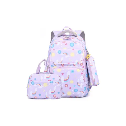 JIANGLIDA Нейлон Рюкзак Большой Женский Фиолетовый Черный Розовый Синий Серый