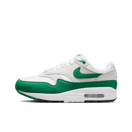 Nike Air Max 1 Амортизация Низкие Кроссовки для Бега Унисекс Зеленые
