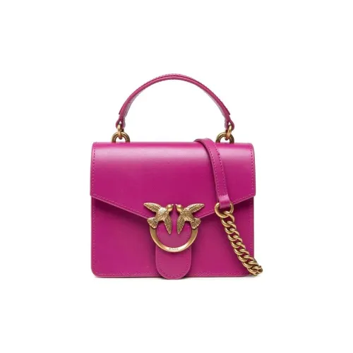 PINKO SIMPLY Натуральная кожа Bird Сумка Сумка через плечо Сумка Мини Женская Розовая Красная
