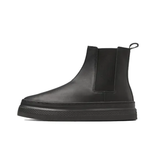 Конверс All Star Термический Устойчивый к Износу Crew Аутдор Плоская Подошва Унисекс Черный Японская Версия