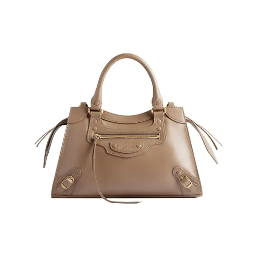 Balenciaga Neo Classic Мягкая гладкая коровья кожа сумка через плечо маленькая сумка женский светло-коричневый