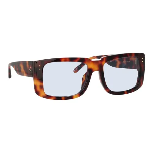 Linda Farrow Ацетат Квадратные Оправы для Очков Унисекс Черепаховый