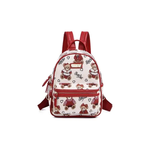 ERANGBEAR Ткань Рюкзак Средний Женский Красный Розовый Белый Синий Черный Бежевый Черный