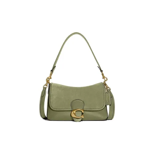 COACH Soft Tabby Коровья кожа с Спилок коровья Сумка сумка через плечо Женская Мшисто-зеленый