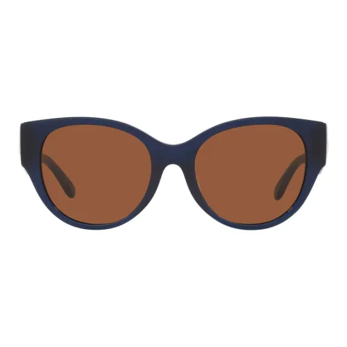 TORY BURCH OVAL SUNGLASSES Женские Морской синий
