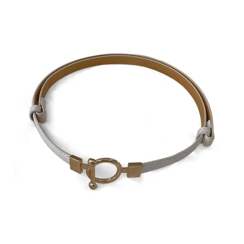 Youyoulan Нет Hole Свитер Деним Украшение Сладкий стиль Коровья кожа Ремни Женские Ширина 1,3 см