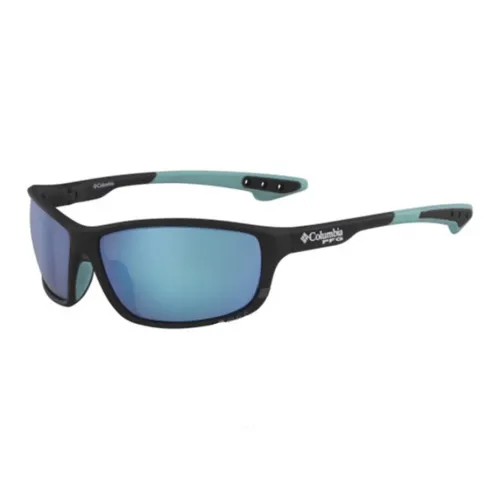 Columbia Пластик Квадратные Солнцезащитные очки Мужские Черные