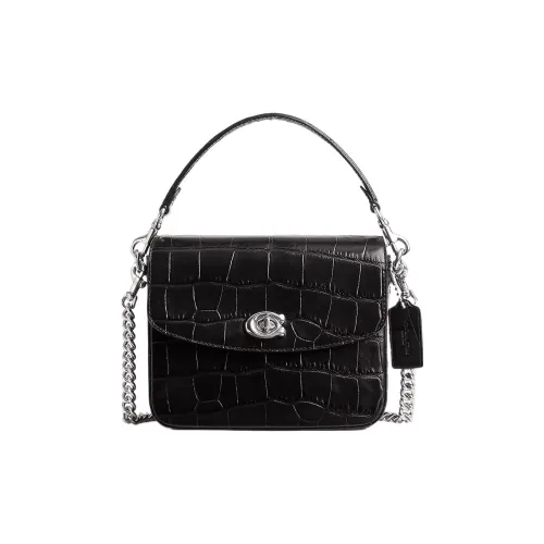 Coach Cassie Крокодил Тисненая кожа Маленькая квадратная сумка Сумка Сумка через плечо Сумка через плечо Маленькая