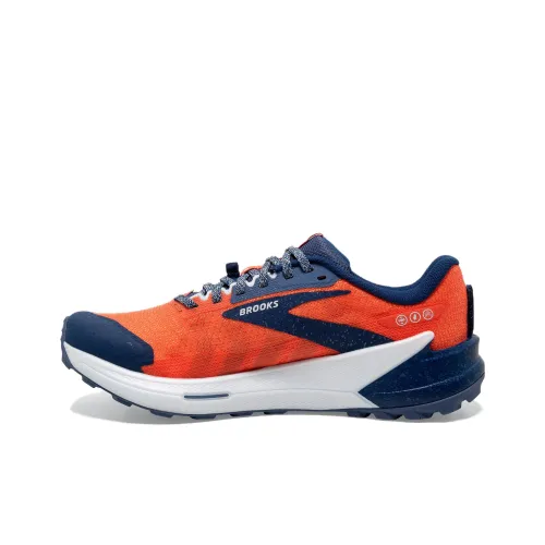 Brooks Catamount 2 Устойчивый к истиранию противоскользящий низкий топ уличная обувь мужская оранжевый синий