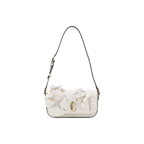 Jimmy Choo Avenue Телячья кожа Конверт Сумка Сумка Сумка через плечо Женская Латте Светло-золотая