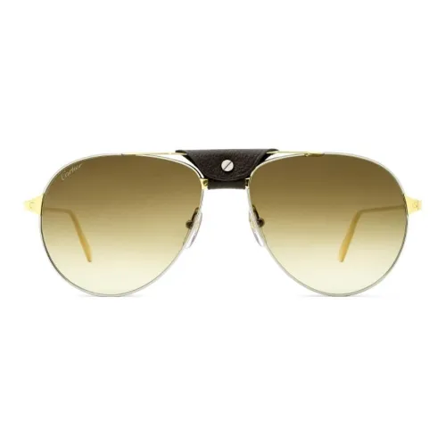 Cartier Нерегулярная форма Солнцезащитные очки Мужской Золото