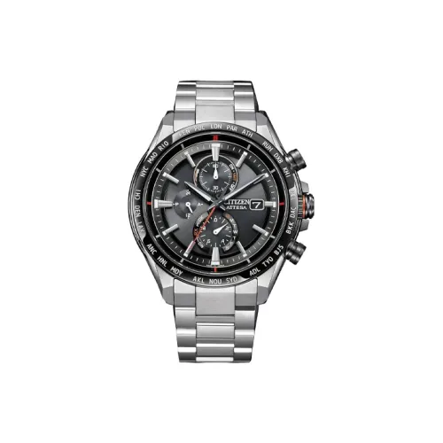 CITIZEN Светильник Кварцевый механизм Супер титановый ремешок Часы Мужские Черный циферблат