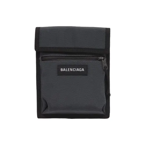 Balenciaga Explorer Nylon Polyester Сумка через плечо Мужская Серый Черный