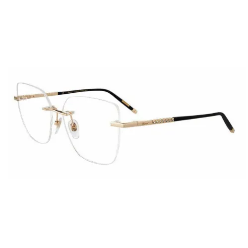 CHOPARD Нерегулярная форма Оправы для очков Женские Золото Черный