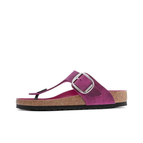 Birkenstock Gizeh Big Buckle Тихий Быстросохнущий Шлепанцы Женские Фуксия Стандартный