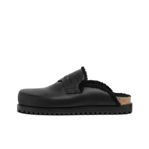 VERSACE Medusa Резина Подошва Нет Особенный Эффект Домашние Тапочки Мужские Черные