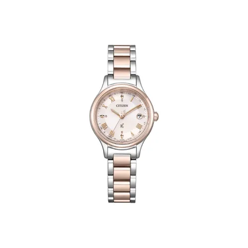 CITIZEN C Collection XC Collection Солнечный Кварцевый механизм Супер титан Ремень Часы Женские часы Золотой циферблат ES9496 64W