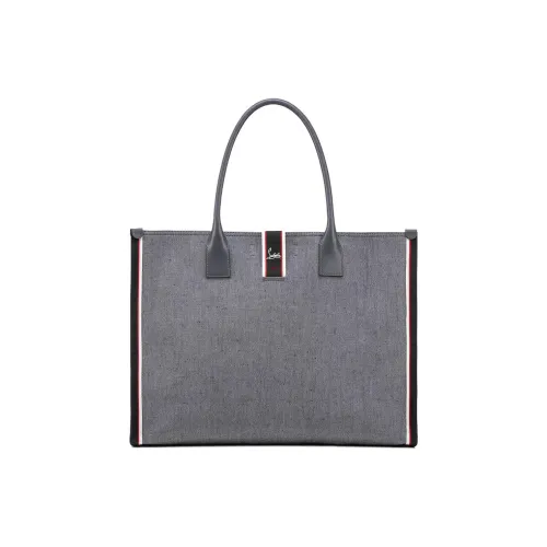 CL LUBOTING Linen Tote Bag Shopping Bag Extra Large Men's Smoke Gray